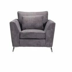 Fauteuil Isla Velours Côtelé Gris 9 Fauteuil Isla Velours Côtelé Gris -Ledepot-bailleul Soldes Magasin fauteuil isla velours gris 1 3