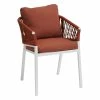 Fauteuil Oriengo Mailles Brique/blanc Hespéride -Ledepot-bailleul Soldes Magasin fauteuil oriengo mailles brique blanc hesperide