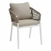 Fauteuil Oriengo Mailles Taupe/blanc Hespéride -Ledepot-bailleul Soldes Magasin fauteuil oriengo mailles taupeblanc hesperide