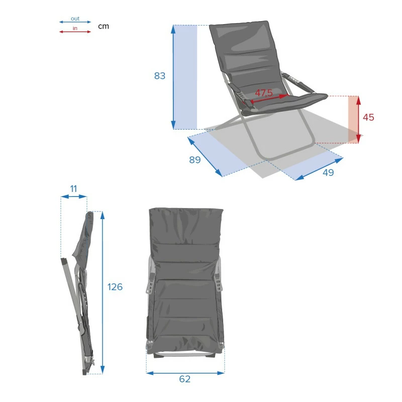 Fauteuil Relax Milos Taupe Hespéride 6 Fauteuil Relax Milos Taupe Hespéride – Image 4