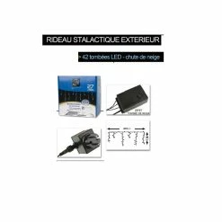 Guirlande Rideau Stalactite 252 Ampoules Leds Multicolores -Ledepot-bailleul Soldes Magasin guirlande rideau stalactite 252 ampoules leds multicolores 2