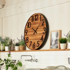 Horloge Abby En Métal Et Bois D70 Atmosphera -Ledepot-bailleul Soldes Magasin horloge abby en metal et bois d70 atmosphera 1 2