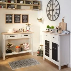 Horloge Chiffres Romains Vintage 70 Cm Gris Atmosphera -Ledepot-bailleul Soldes Magasin horloge chiffres romains vintage 70 cm gris 2