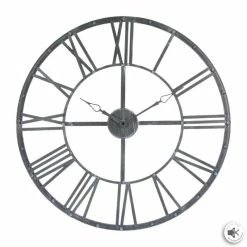 Horloge Chiffres Romains Vintage 70 Cm Gris Atmosphera