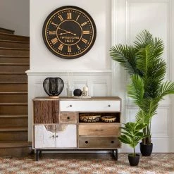 Horloge En Bois D77 Aedan Atmosphera -Ledepot-bailleul Soldes Magasin horloge en bois d77 aedan atmosphera 2