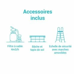 Kit Piscine Tubulaire Ultra XTR 4.88 X H1.22 Intex -Ledepot-bailleul Soldes Magasin kit piscine tubulaire ultra frame 488xh122 intex 2