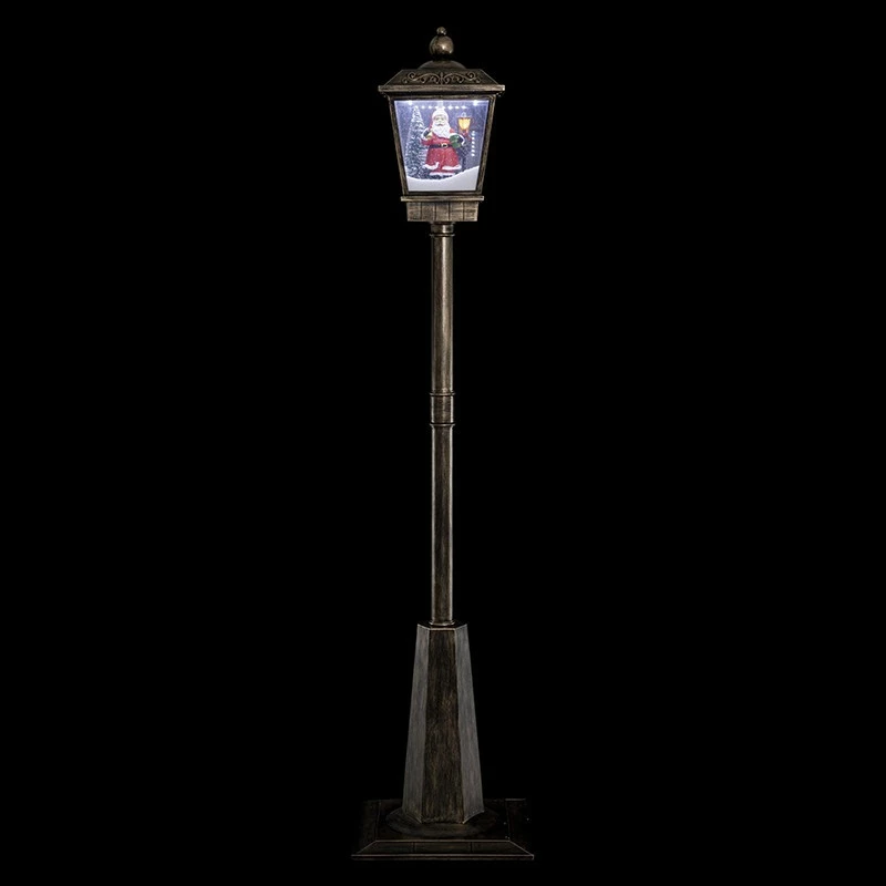 Lampadaire Lanterne Père-Noël Lumineux Et Musical 3 Lampadaire Lanterne Père-Noël Lumineux Et Musical