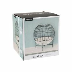 Lampe à Poser Calypso Boule Rotin Et Métal Ostaria -Ledepot-bailleul Soldes Magasin lampe a poser calypso boule rotin et metal ostaria 3