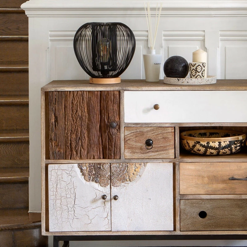 Lampe En Métal Fil Noir Noda Atmosphera 4 Lampe En Métal Fil Noir Noda Atmosphera – Image 2