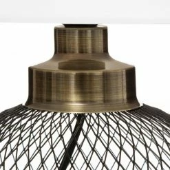 Lampe Grille Emie Noir Et Blanc Atmosphera 7 Lampe Grille Emie Noir Et Blanc Atmosphera -Ledepot-bailleul Soldes Magasin lampe grille emie noir et blanc atmosphera 1