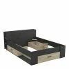 Demeyere Lit 140x190 Cm Pocket Naturel Et Noir