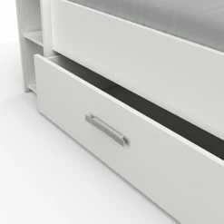 Demeyere Lit 140x190 Cm Pocket Blanc -Ledepot-bailleul Soldes Magasin lit 2 places polly blanc 4