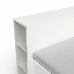 Demeyere Lit 140x190 Cm Pocket Blanc -Ledepot-bailleul Soldes Magasin lit 2 places polly blanc 5