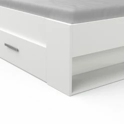 Demeyere Lit 140x190 Cm Pocket Blanc -Ledepot-bailleul Soldes Magasin lit 2 places polly blanc 6