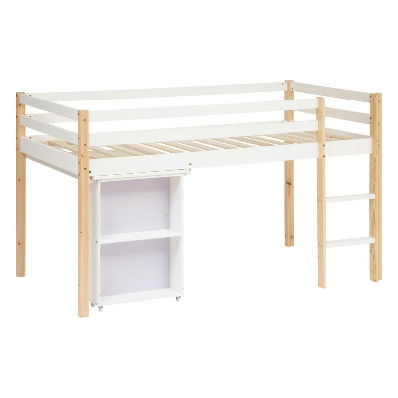 Lit Combi Bureau Enfant Pin Blanc Atmosphera 5 Lit Combi Bureau Enfant Pin Blanc Atmosphera – Image 3