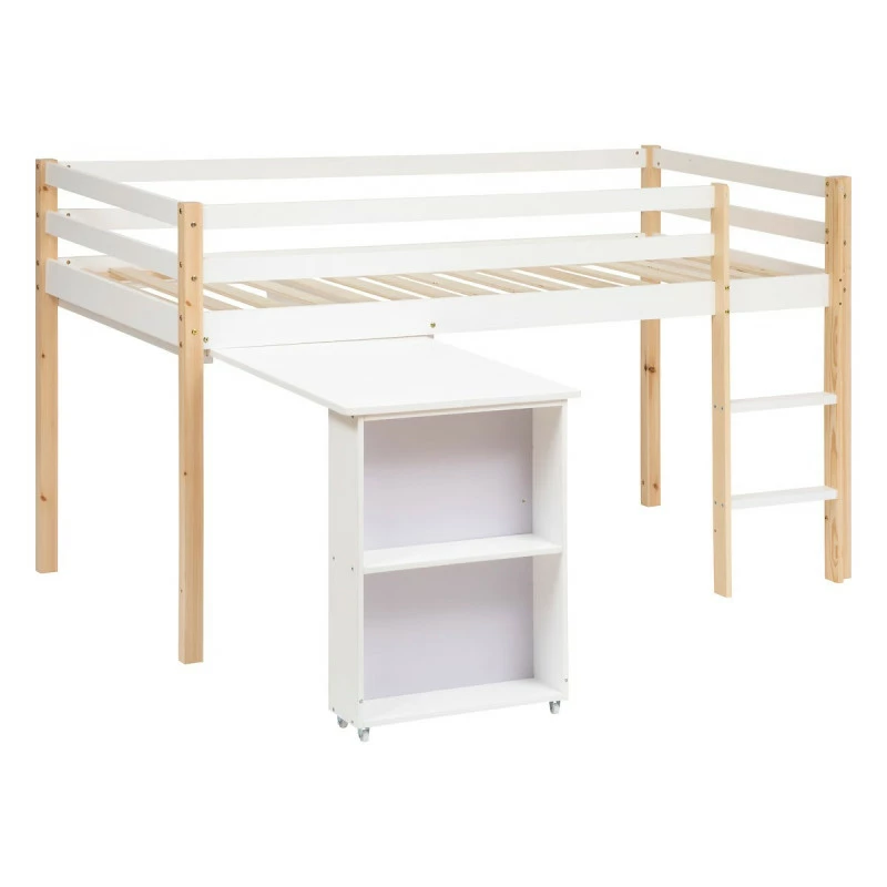 Lit Combi Bureau Enfant Pin Blanc Atmosphera 3 Lit Combi Bureau Enfant Pin Blanc Atmosphera