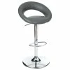 Tabouret De Bar Sasha Gris Atmosphera -Ledepot-bailleul Soldes Magasin lot 2 tabourets de bar sasha gris