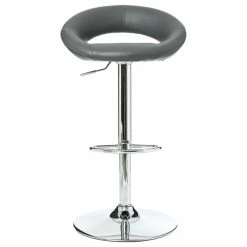 Tabouret De Bar Sasha Gris Atmosphera -Ledepot-bailleul Soldes Magasin lot 2 tabourets de bar sasha gris 2