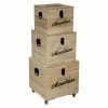Lot De 3 Malles Carrés Bois Wild Atmosphera -Ledepot-bailleul Soldes Magasin lot de 3 malles carres bois wild atmosphera