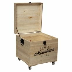 Lot De 3 Malles Carrés Bois Wild Atmosphera -Ledepot-bailleul Soldes Magasin lot de 3 malles carres bois wild atmosphera 2