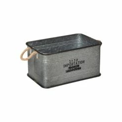 Lot De 3 Malles Métal Gris Plateau Bois Atmosphera -Ledepot-bailleul Soldes Magasin lot de 3 malles metal gris plateau bois atmosphera 1 6