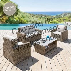 Lot De 8 Coussins Pour Salon Polynésia Ficelle Hespéride -Ledepot-bailleul Soldes Magasin lot de 8 coussins pour salon polynesia ficelle hesperide 1