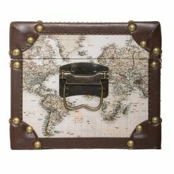 Malles Mappemonde - Lot De 4 - Atmosphera -Ledepot-bailleul Soldes Magasin malles mappemonde lot de 4 atmosphera 2