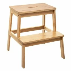 Ledepot-bailleul Soldes Magasin 15 Marchepied Bambou 2 Marches 5Five