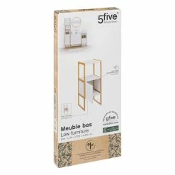 Meuble Bas 1 Porte Blanc Natureo 5Five -Ledepot-bailleul Soldes Magasin meuble bas 1 porte blanc natureo 5five 4