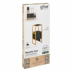 Meuble Bas 1 Porte Noir Natureo 5Five -Ledepot-bailleul Soldes Magasin meuble bas 1 porte noir natureo 5five 2