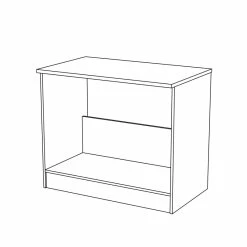 Demeyere Meuble Bas Blanc Sous évier 100 Cm Mammy -Ledepot-bailleul Soldes Magasin meuble bas blanc sous evier 100 cm mammy 2