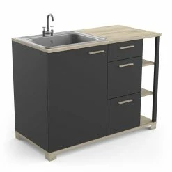 Demeyere Meuble Bas De Cuisine 1 Porte 3 Tiroirs Atelier 11 Demeyere Meuble Bas De Cuisine 1 Porte 3 Tiroirs Atelier -Ledepot-bailleul Soldes Magasin meuble bas de cuisine 1 porte 3 tiroirs atelier 3