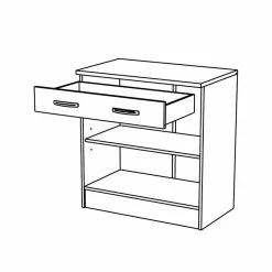 Demeyere Meuble Bas De Cuisine Blanc 2 Portes Mammy -Ledepot-bailleul Soldes Magasin meuble bas de cuisine blanc 2 portes mammy 3