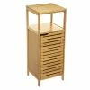 Meuble Bas Salle Bain 1 Porte 1 Niche Bambou Sicela -Ledepot-bailleul Soldes Magasin meuble bas salle bain 1 porte 1 niche bambou sicela