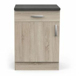 Demeyere Meuble De Cuisine Bas 1 Porte 1 Tiroir 60 Cm Paprika -Ledepot-bailleul Soldes Magasin meuble de cuisine bas 1 porte 1 tiroir 60 cm paprika 3