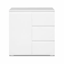 Meuble De Rangement 1 Porte 3 Tiroirs Blanc 16 Meuble De Rangement 1 Porte 3 Tiroirs Blanc -Ledepot-bailleul Soldes Magasin meuble de rangement 1 porte 3 tiroirs blanc image 1 6