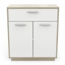 Demeyere Meuble De Rangement 2 Portes 1 Tiroir Léo -Ledepot-bailleul Soldes Magasin meuble de rangement 2 portes 1 tiroir leo 5