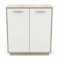 Demeyere Meuble De Rangement 2 Portes Léo -Ledepot-bailleul Soldes Magasin meuble de rangement 2 portes leo 1 2