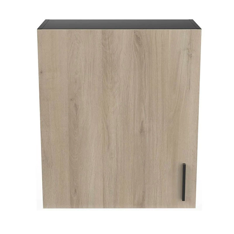 Demeyere Meuble Haut 1 Porte 60 Cm Origan Noir Et Bois 4 Demeyere Meuble Haut 1 Porte 60 Cm Origan Noir Et Bois – Image 2