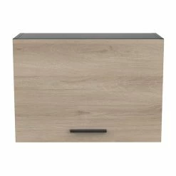 Demeyere Meuble Haut Pour Hotte Origan Noir Et Bois -Ledepot-bailleul Soldes Magasin meuble haut pour hotte origan noir et bois 1