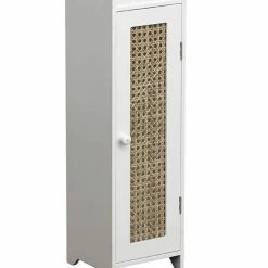 Meuble Réserve Et Dérouleur WC Cannage Blanc -Ledepot-bailleul Soldes Magasin meuble reserve et derouleur wc cannage blanc 1