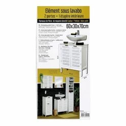 Meuble Sous Lavabo Blanc Miami 5 Meuble Sous Lavabo Blanc Miami -Ledepot-bailleul Soldes Magasin meuble sous lavabo blanc miami 1