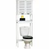 Meuble WC Miami 1 Tablette Blanc -Ledepot-bailleul Soldes Magasin meuble wc 1 tablette blanc