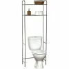 Meuble WC 2 Tablettes Pour Toilettes Chrome 1 Meuble WC 2 Tablettes Pour Toilettes Chrome -Ledepot-bailleul Soldes Magasin meuble wc 2 tablettes pour toilettes chrome