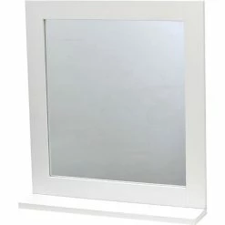 Miroir Avec Tablette Blanc Miami