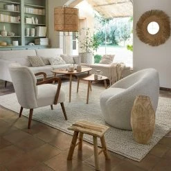 Miroir Rond 80 Cm En Roseau Ael Atmosphera -Ledepot-bailleul Soldes Magasin miroir rond 80 cm en roseau ael atmosphera 1