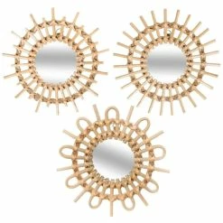 Miroirs En Rotin Soleil X3 Atmosphera