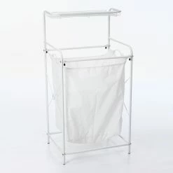 Panier à linge Blanc Sur Support