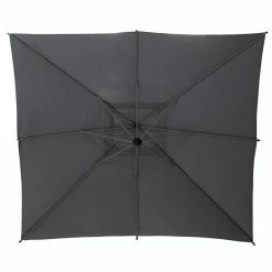 Parasol Décentré Carré Manoa Ardoise Hespéride -Ledepot-bailleul Soldes Magasin parasol decentre carre manoa ardoise hesperide 1 4