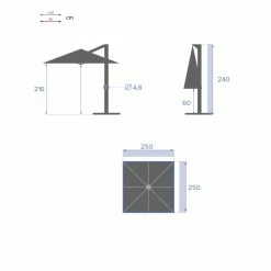 Parasol Décentré Carré Manoa Grenade Hespéride 10 Parasol Décentré Carré Manoa Grenade Hespéride -Ledepot-bailleul Soldes Magasin parasol decentre carre manoa grenade hesperide 3